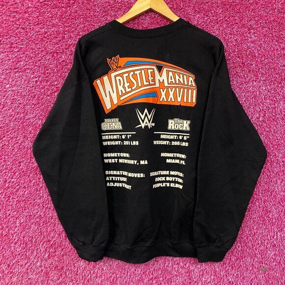 John Cena vs The Rock Wrestlemania 27 Crewneck Sweater Large - Picture 3 of 4